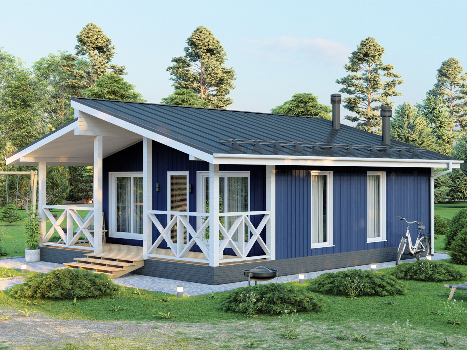 Металлический дом в Кущёвской терраса