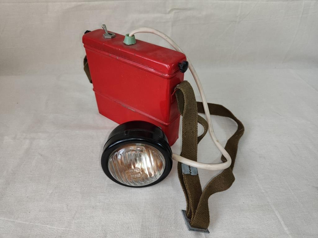 Russian Flashlight Rectangular Vintage Soviet Firefighter Flashlight. Russian military Battery Torch ...