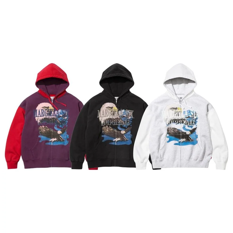 Supreme x MM6 Maison Margiela Eagle Zip Up Hoodie — купить