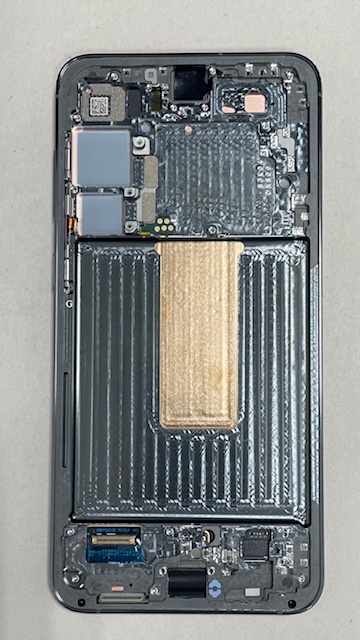 Дисплей с тачскрином Samsung (Самсунг) S23 plus / S916 (сервисный 100% оригинал) (зеленый) с рамкой