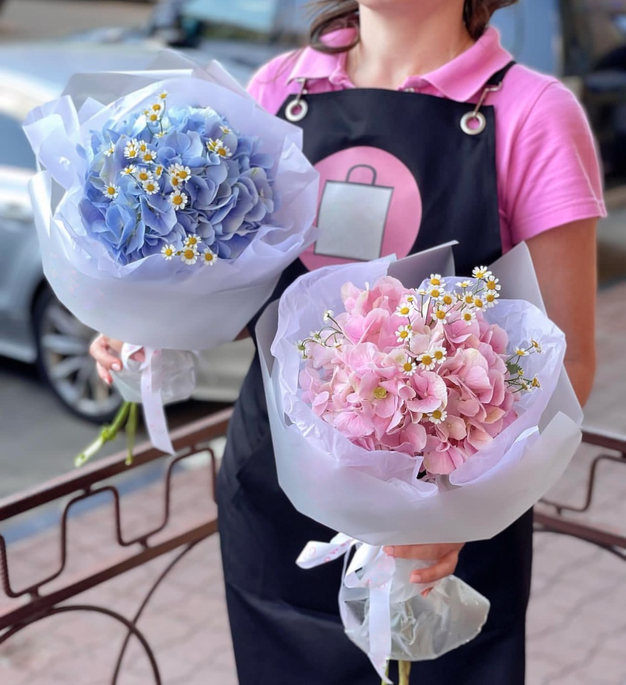 Купить Букет «Букет с гортензией» - доставка цветов в Воронеже