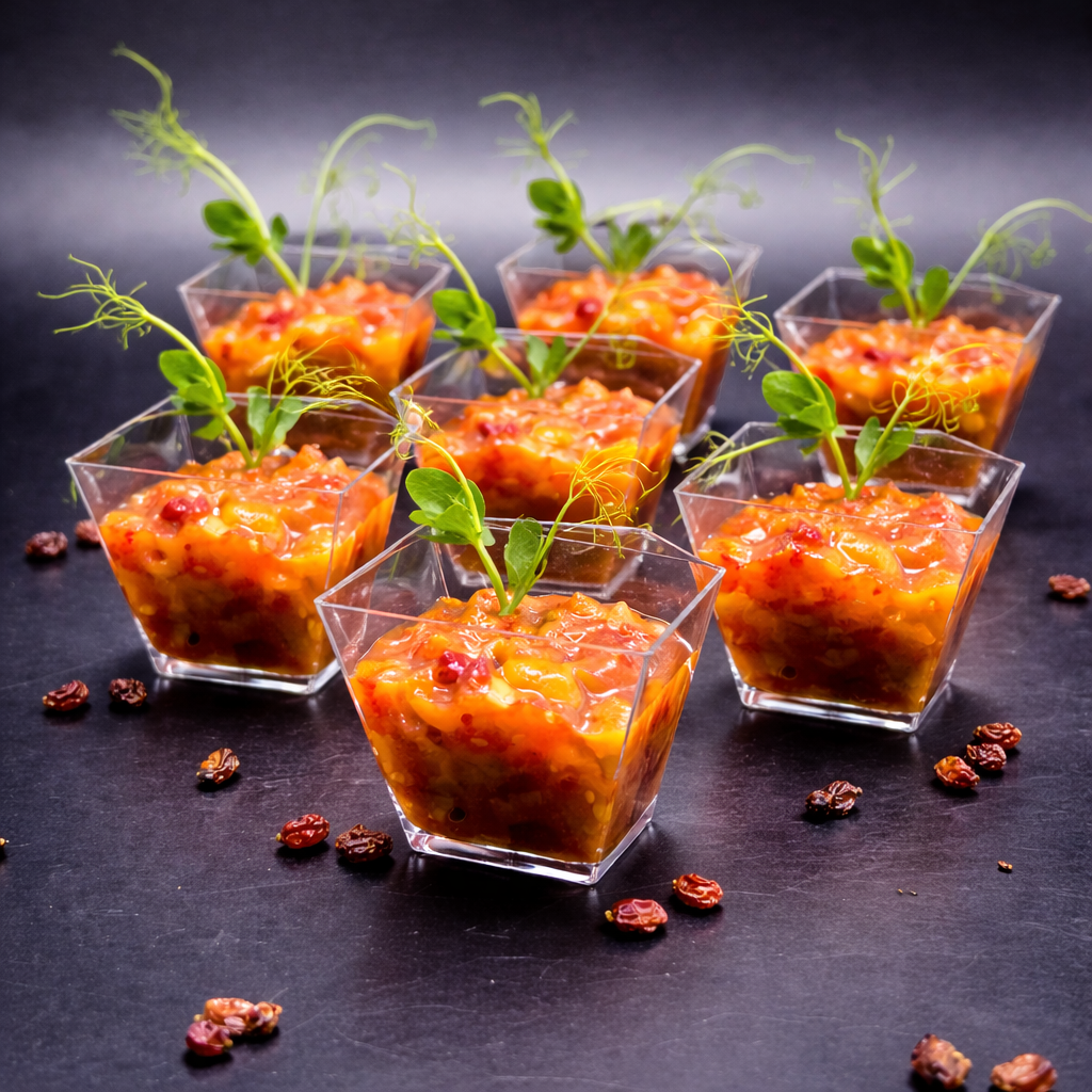 Мини трайфлы "Горбуша по-тайски" — 50 г