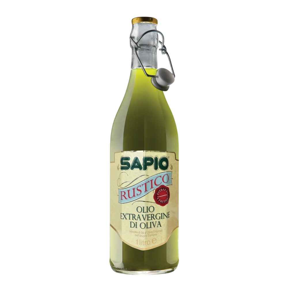 МАСЛО ОЛИВКОВОЕ ПЕРВОГО ХОЛОДНОГО ОТЖИМА ВЫСШЕГО КАЧЕСТВА НЕРАФИНИРОВАННОЕ 100% ITALIANO 1Л SAPIO