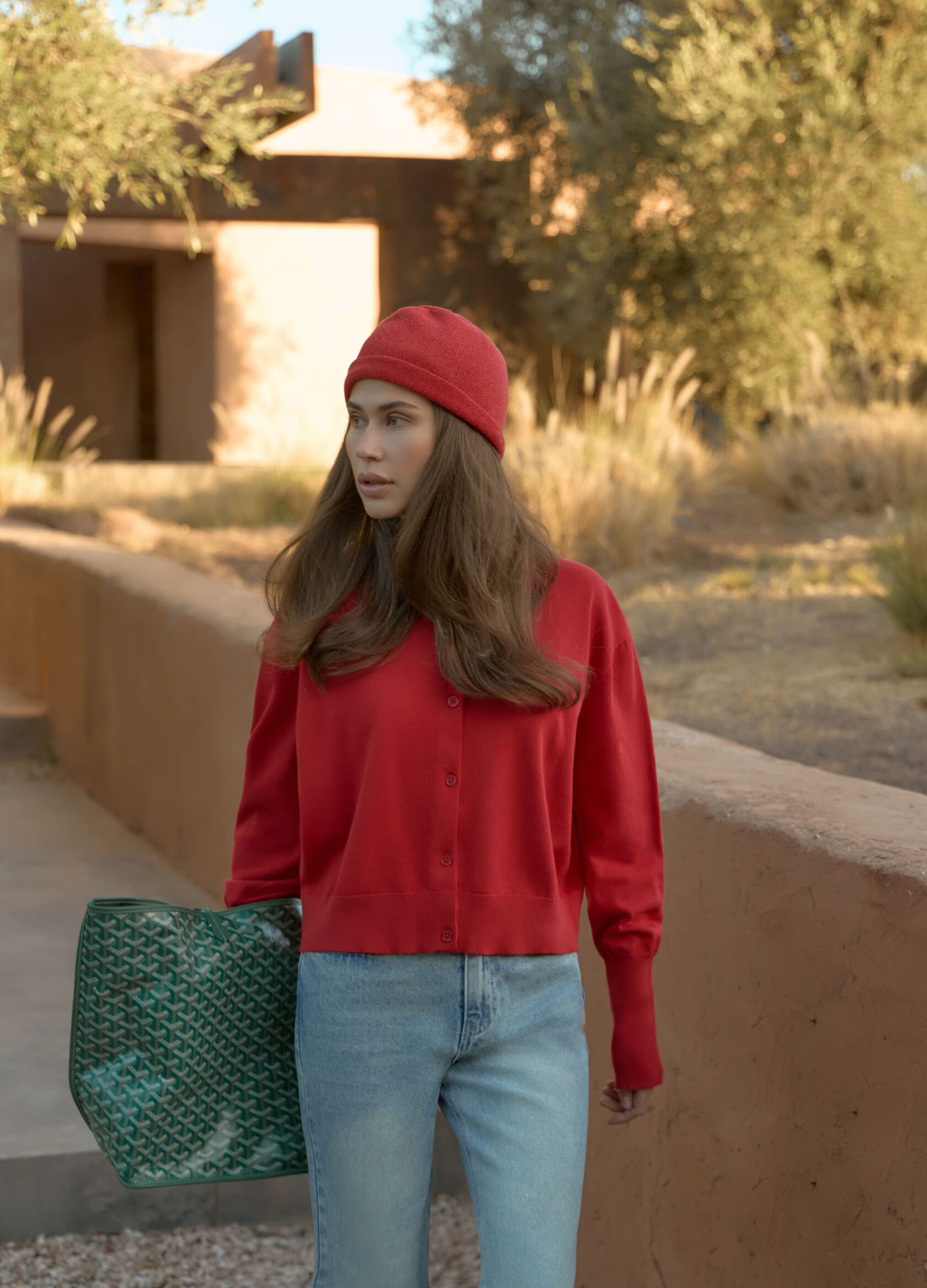 

Кардиган First Lady из мерсеризованного хлопка - Красный, Red rose;красный