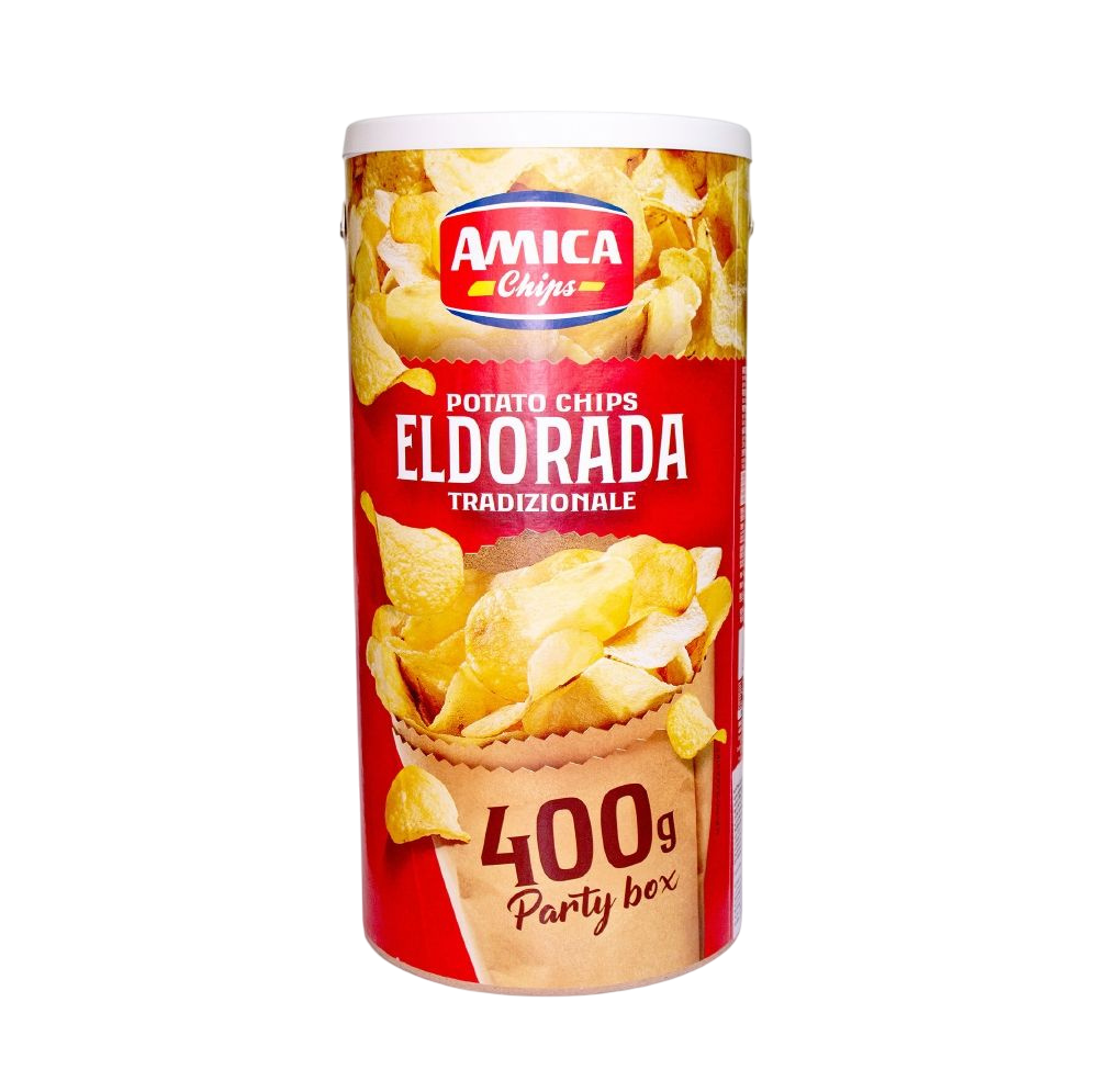 ЧИПСЫ КЛАССИЧЕСКИЕ В ТУБЕ ELDORADA, AMICA 400 Г