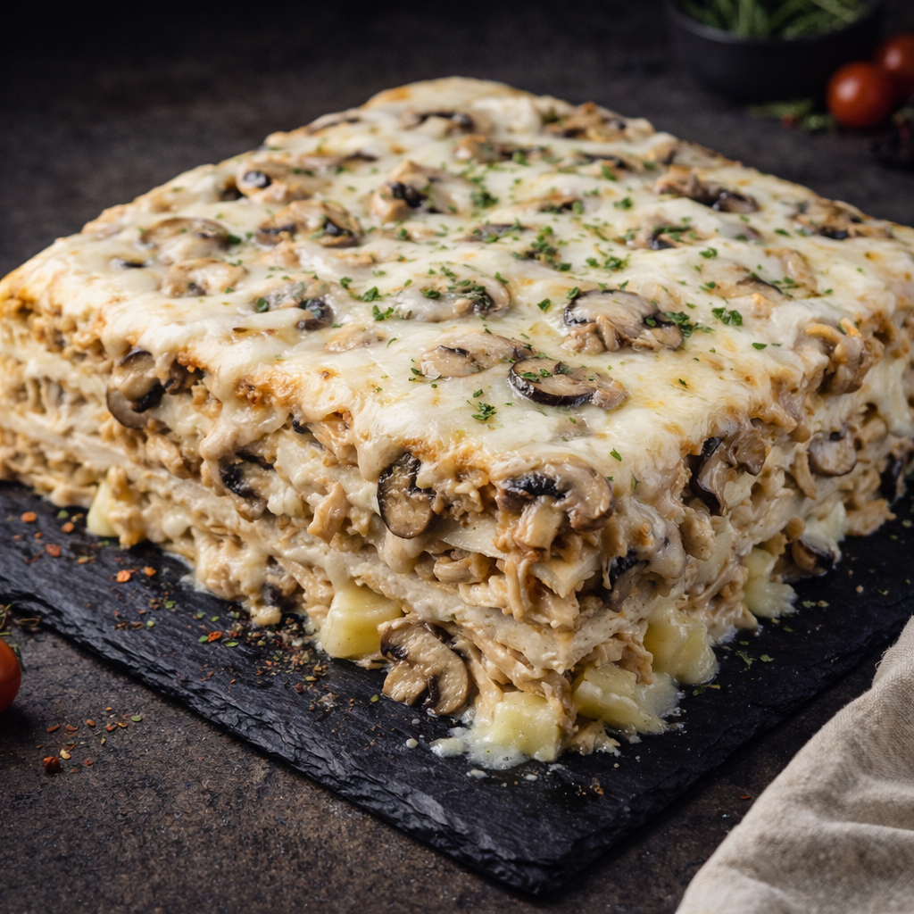 Мясной пирог "Курочка в грибном жюльене" — 1800 г Мясной пирог "Курочка в грибном жюльене" — 1800 г