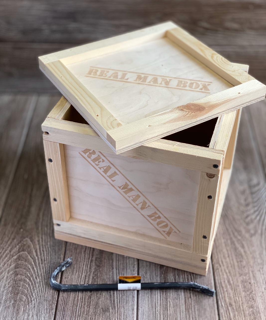 Подарочный ящик с ломом Real Man Box Big (пустой)
