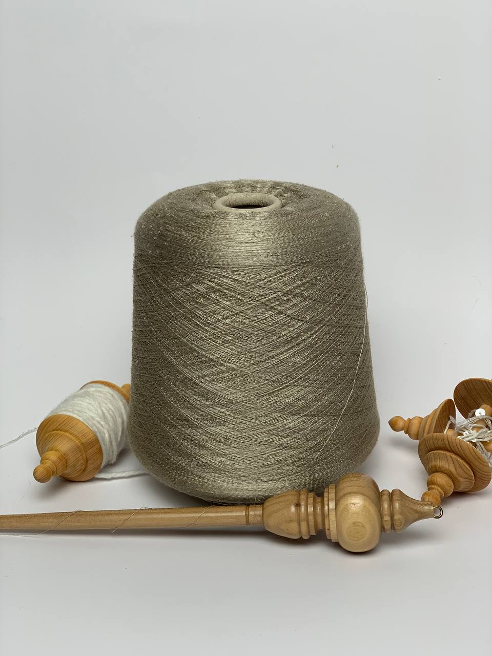 Fil à Tricoter Lineapiu Bianco Ottico 1Kg065 - Cône De Mohair 1kg, Italie
