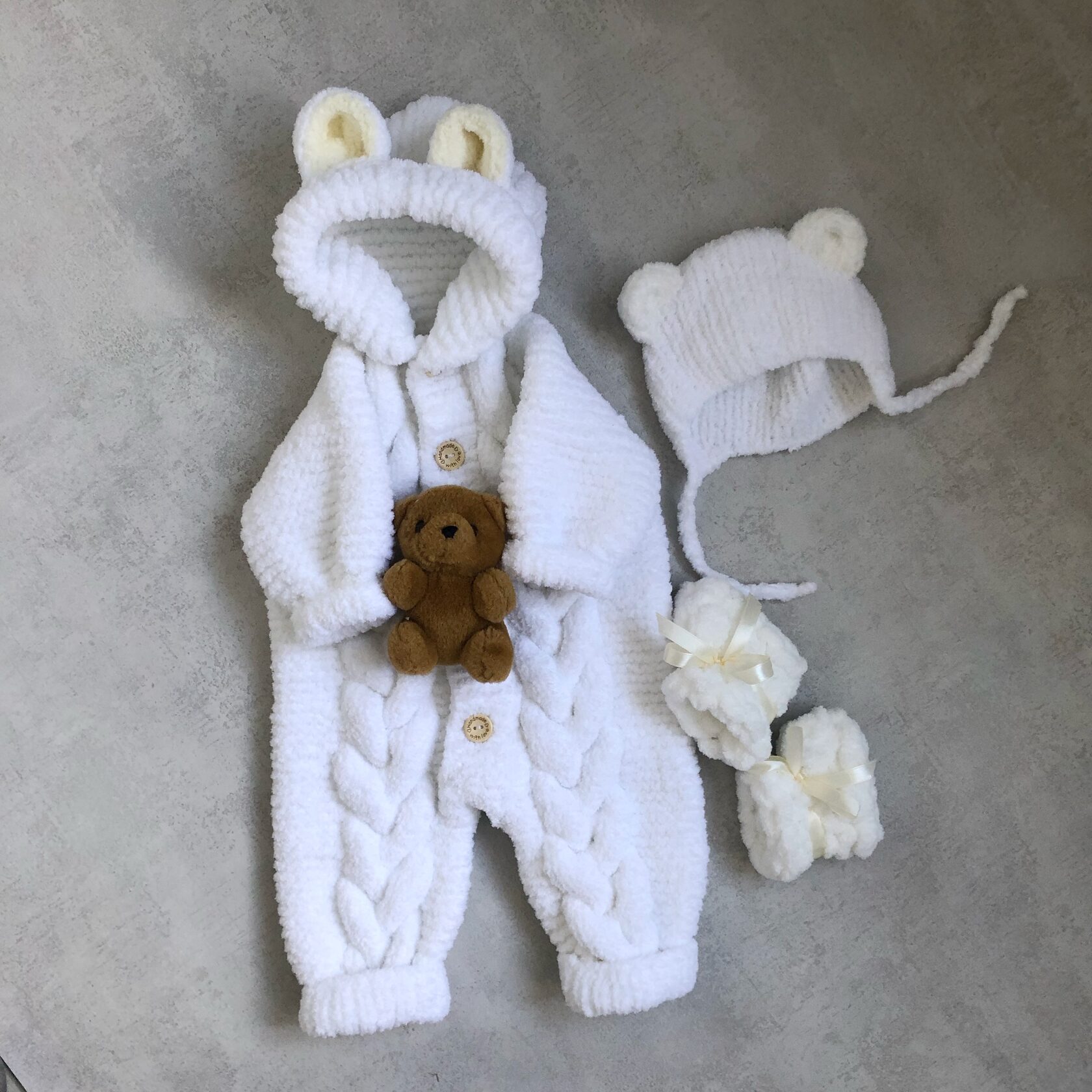 Комбинезон мишка для новорожденных