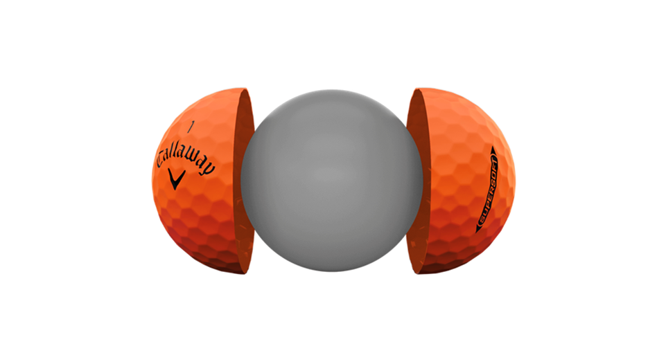 ТЕХНОЛОГИИ CALLAWAY CHROME SUPERSOFT MATTE ORANGE