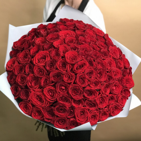 Roses 101 pcs red