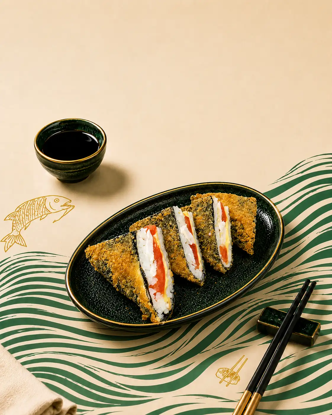 Рисовый Сэндвич с курицей