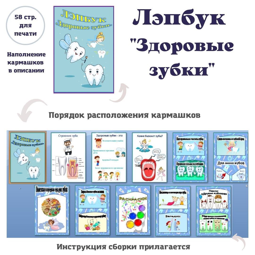 Лэпбук "Здоровые зубки"