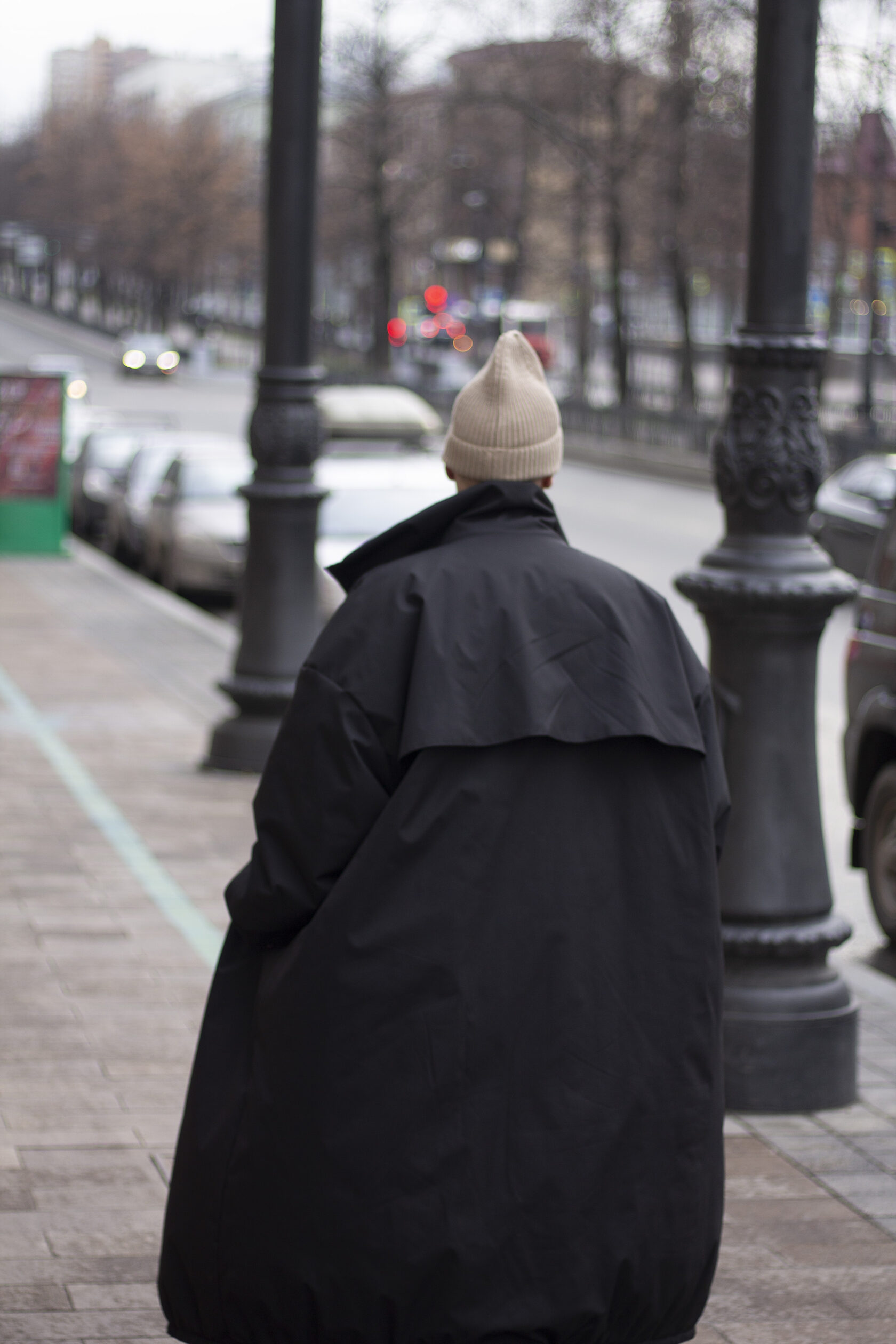 Оверсайз trench coat удлинённого кроя в цвете black