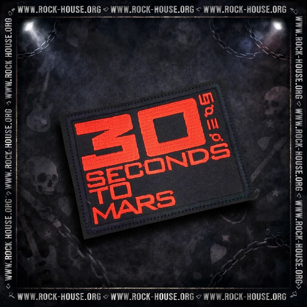 Нашивка 30 Seconds to mars с логотипом — фотография товара из каталога Rock House