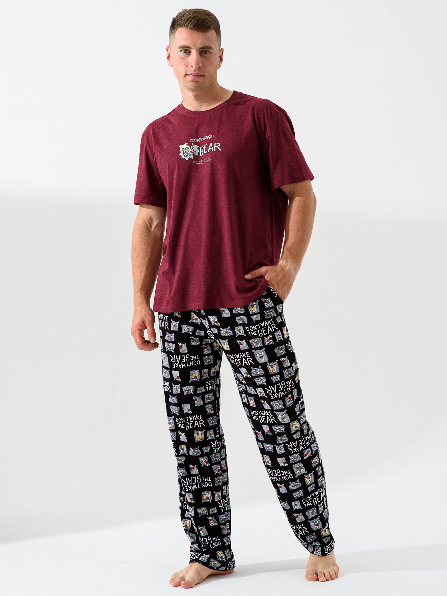 
Пижама мужская "Не буди медведя"