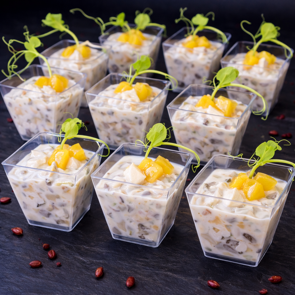 Мини трайфлы "Сливочная курочка с грибами" — 50 г