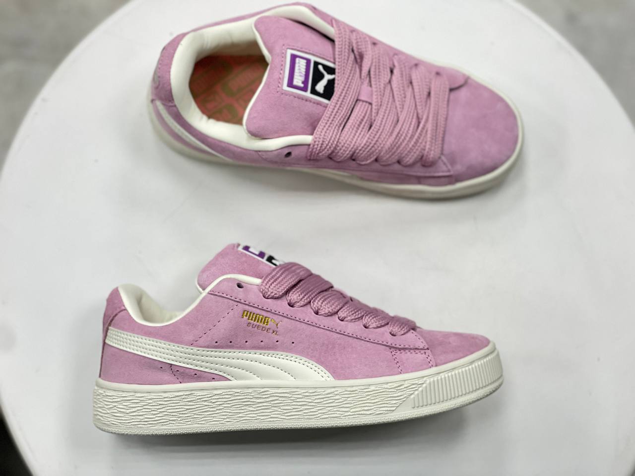 Puma Suede XL, Pink / Rice