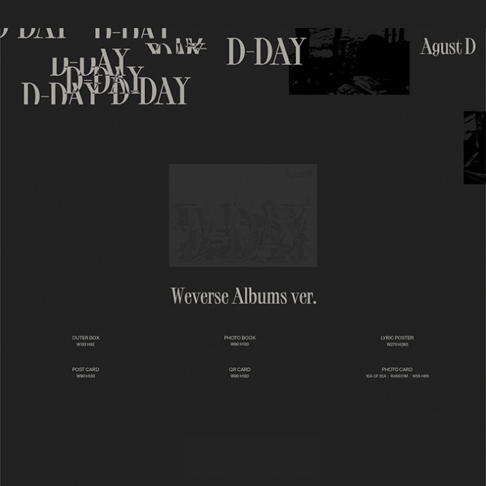 Альбом Agust D D-DAY (Weverse Albums ver.) — что внутри