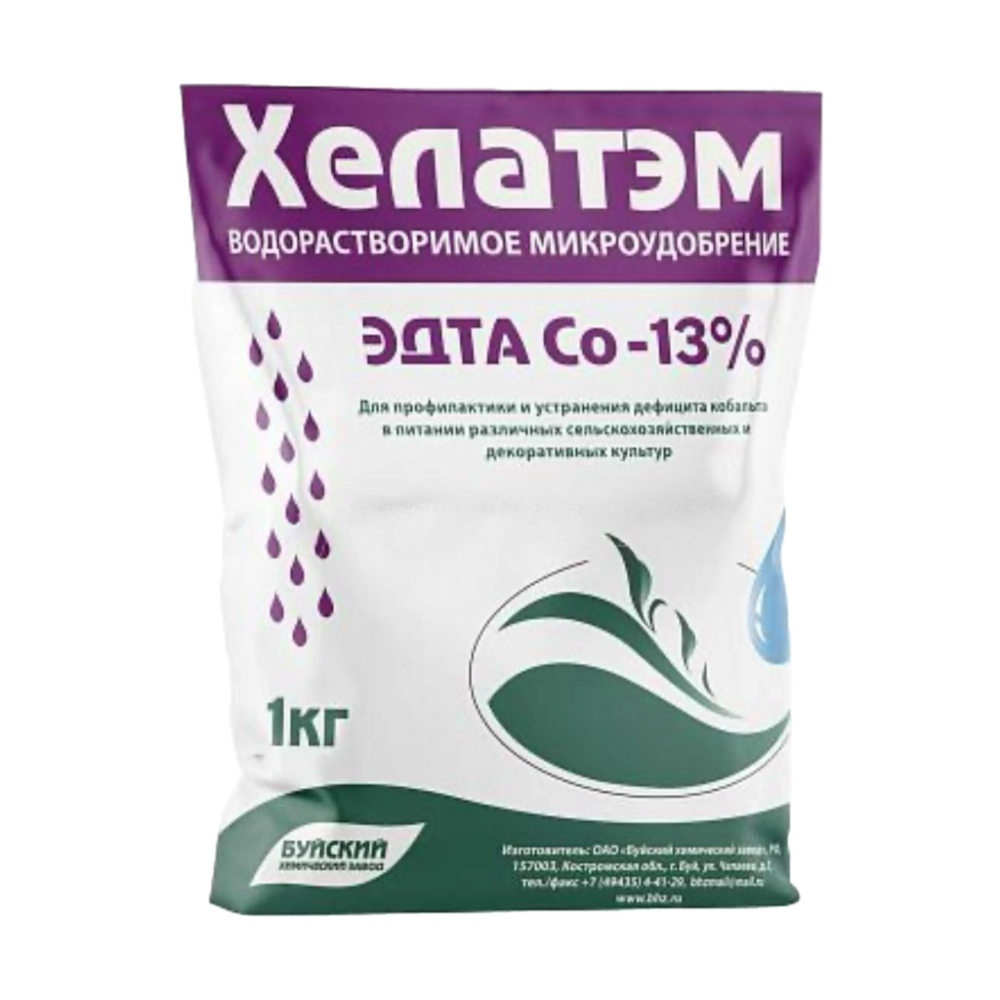 Хелатэм ЭДТА Co — хелат кобальта 13 %, Буйские, 1 кг