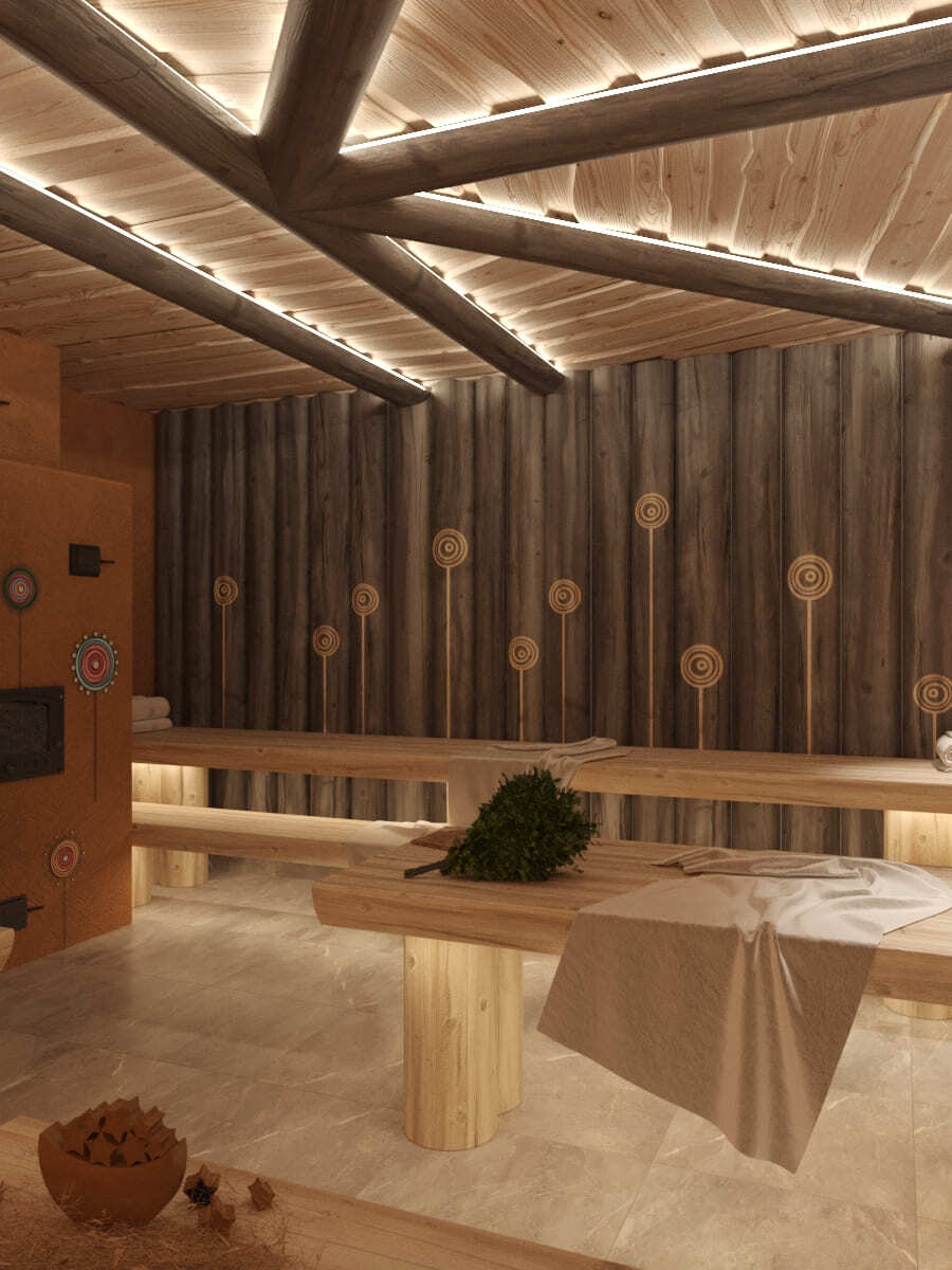 Интерьер с кело-панелями