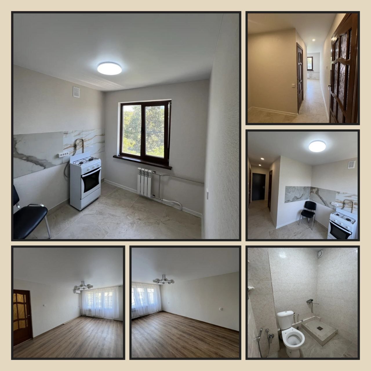 1-комнатная квартира, 32 м², СМР