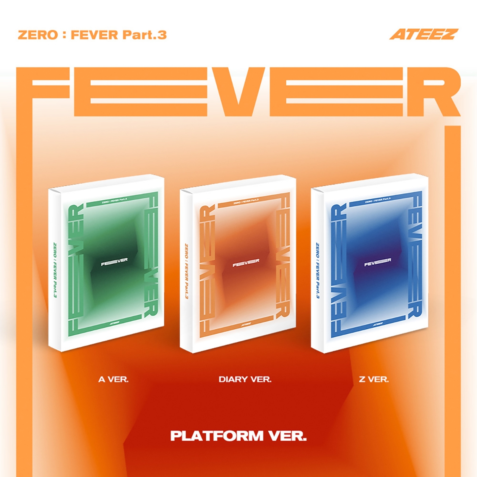 Альбом ATEEZ ZERO : FEVER Part.3 (Platform ver.)