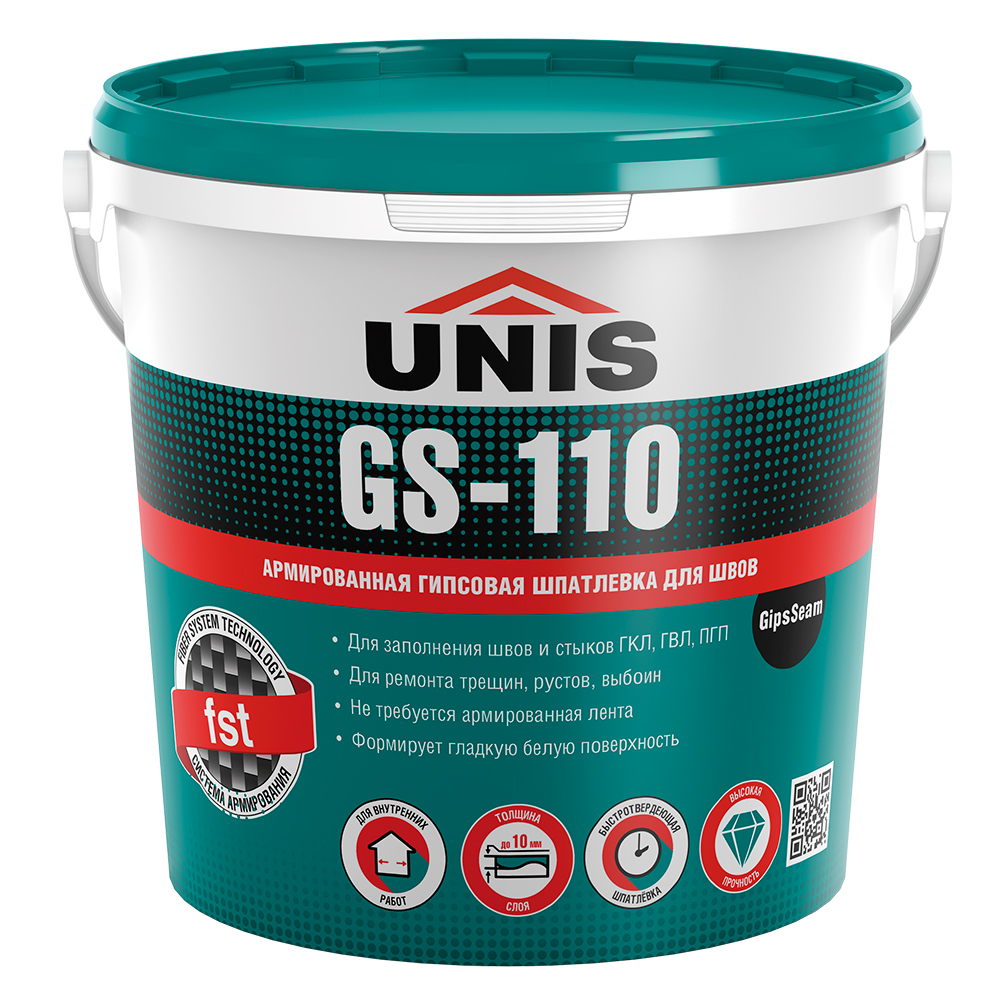 Купить UNIS GS-110 GIPSSEAM Армированная гипсовая шпатлевка для швов 5 ...