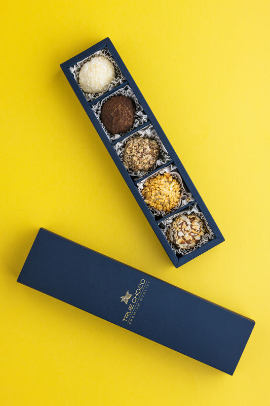 Трюфели в обсыпке на 5 конфет