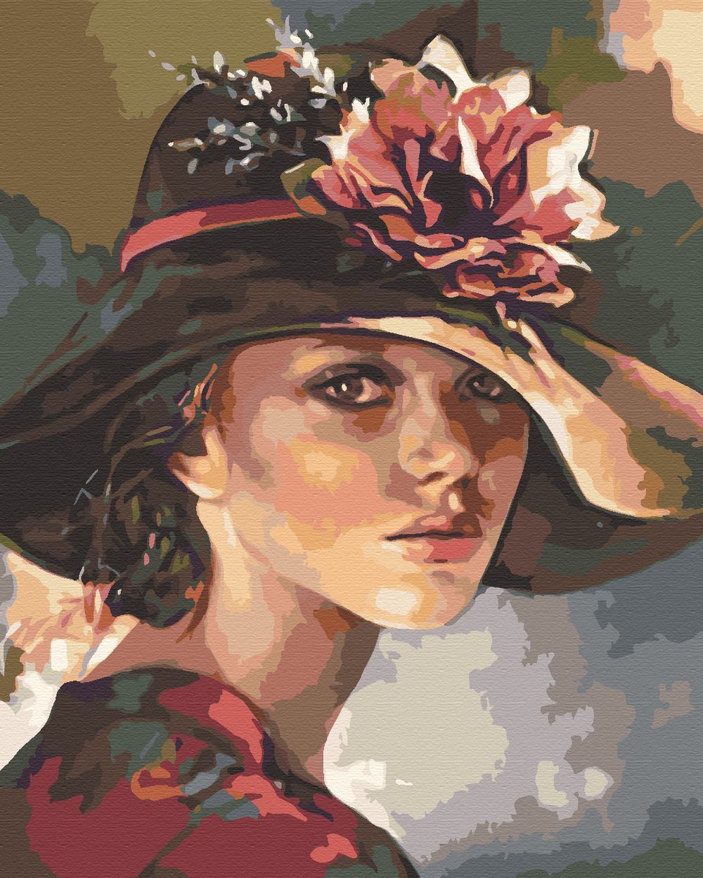 Картина по номерам Девушка в шляпе (Francesca Strino) 1914 40х50 см купить
