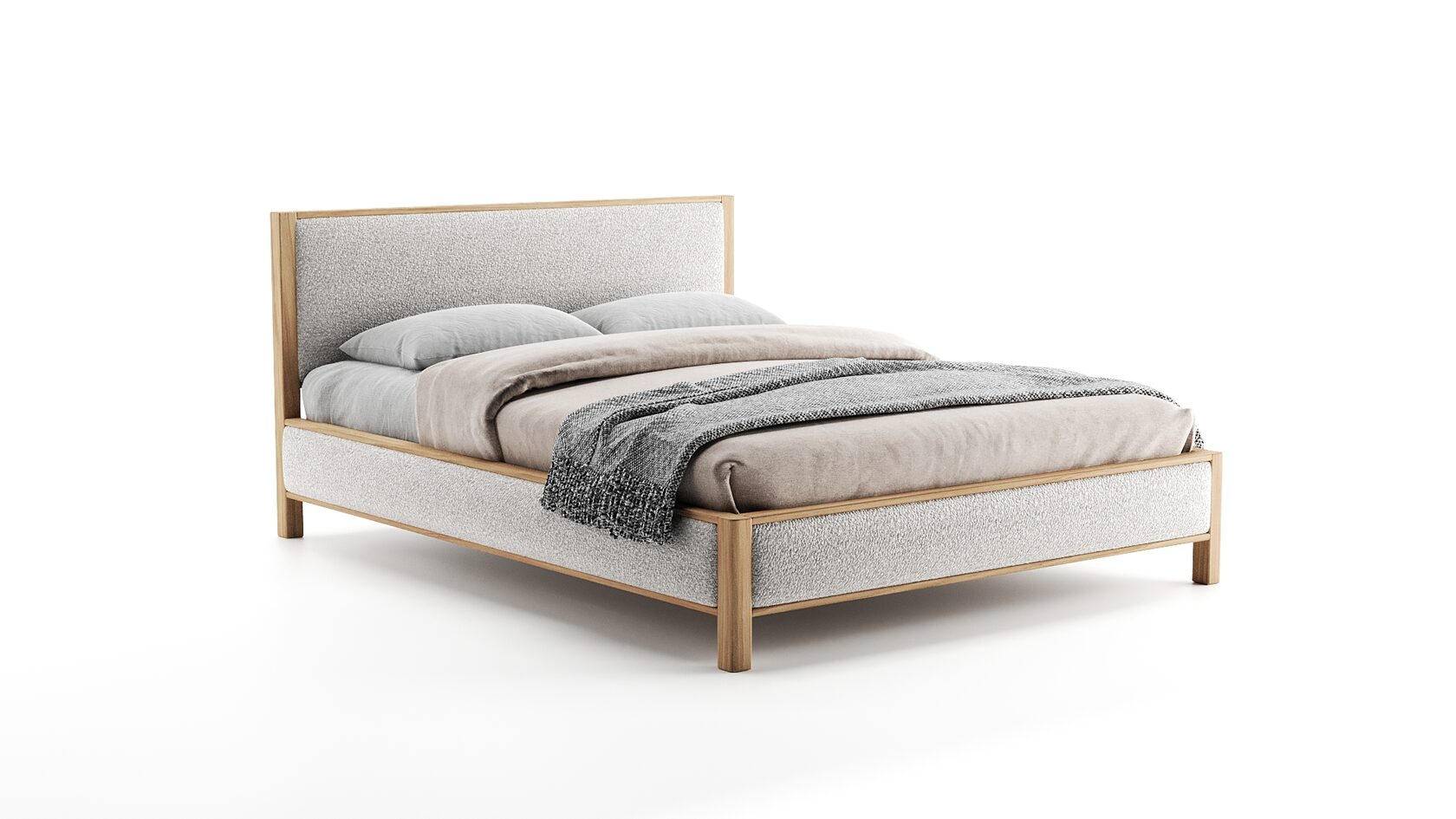 двуспальная деревянная кровать Лапина Мебель