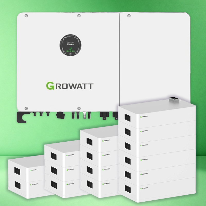 Трёхфазный ИБП 30 кВт Growatt WIT 30K-HU + батареи AXE 10–30 кВт⋅ч до 400 кВт⋅ч