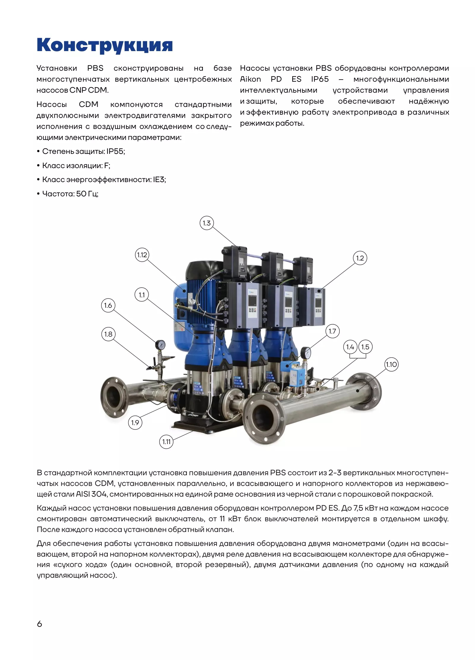Материалы и компоновка PBS4CDM42-1C16FS