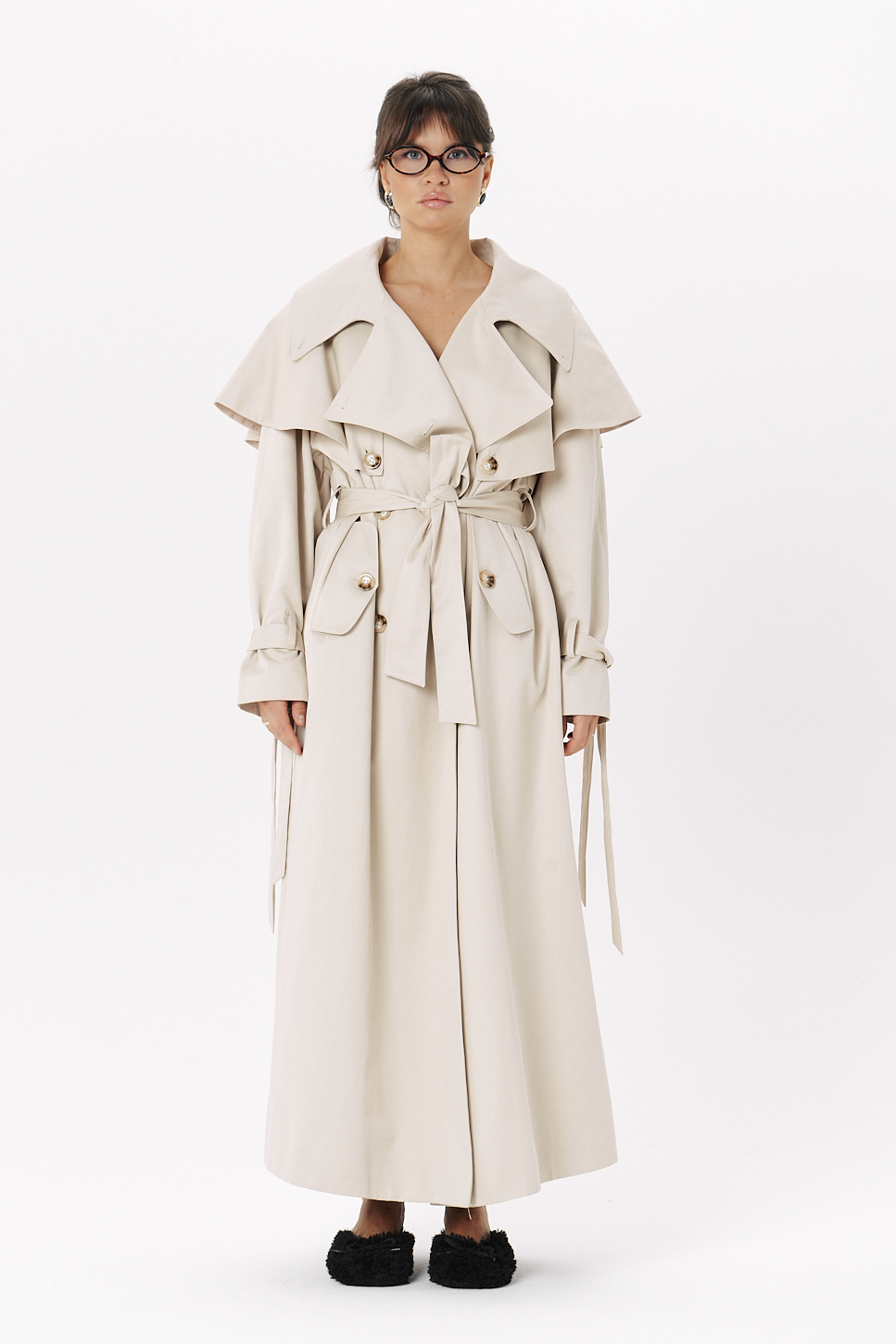 Тренч на каждый день Макси, беж