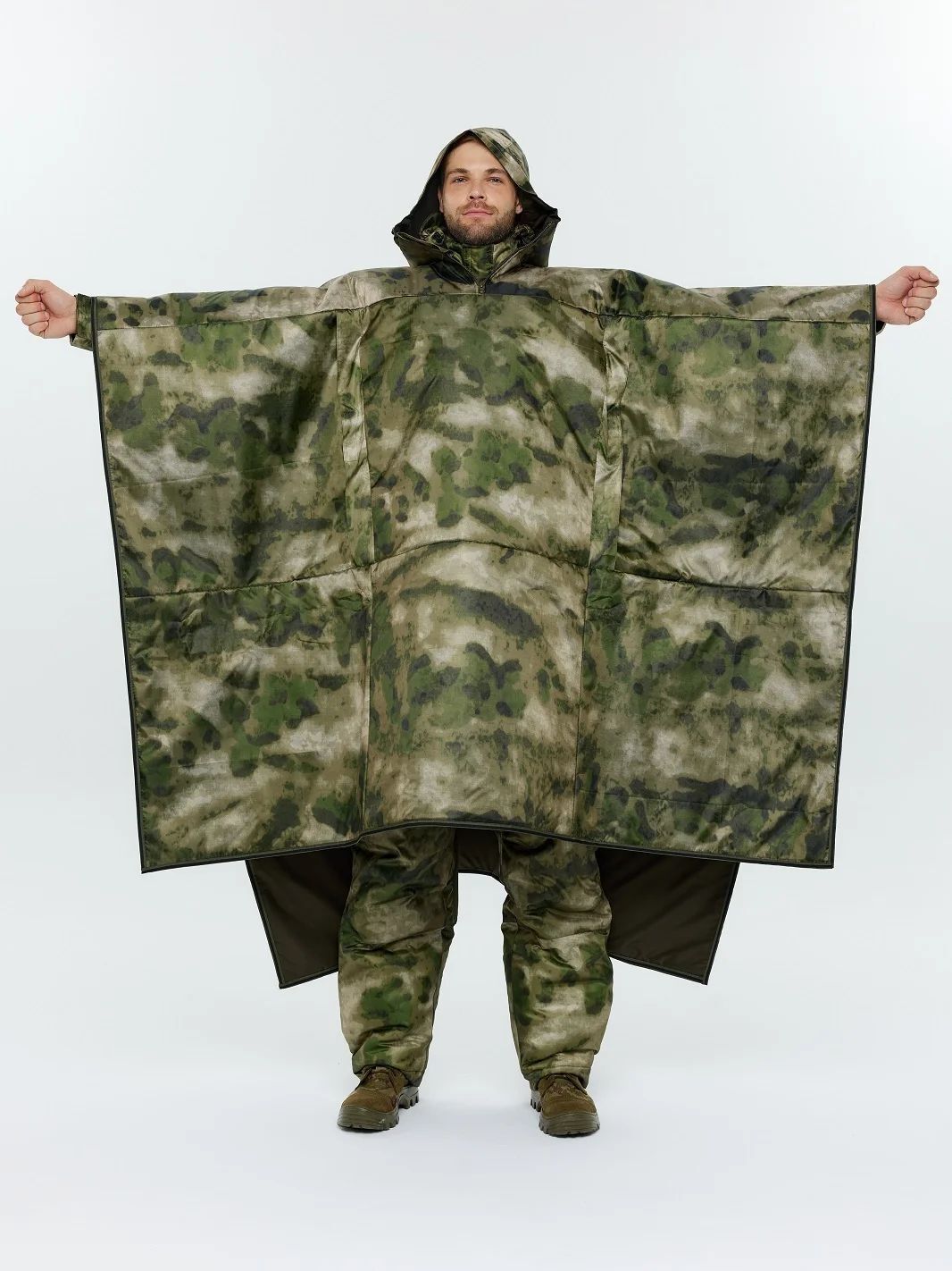 Антитепловизионное пончо с защитой от осколков