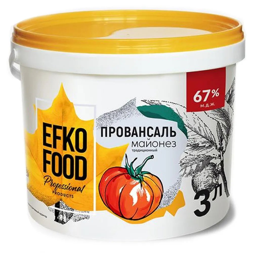 Майонез Professional Универсальный 67% EFKO FOOD 2,8 кг - купить.  Russhoreca.