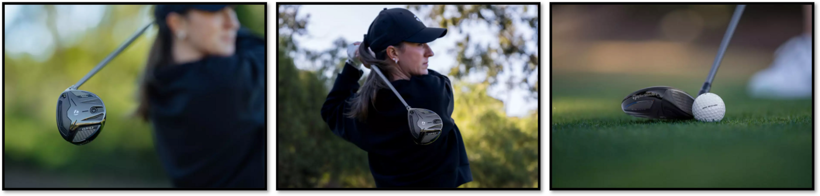 Гольфистка и женский вуд TaylorMade Qi4D Max Lite