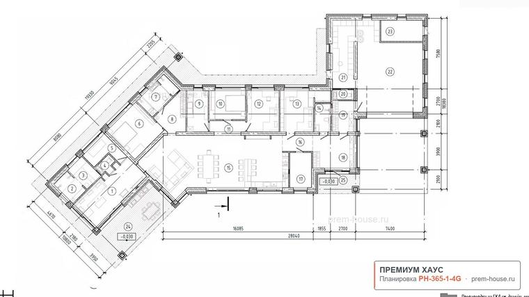 Планировка дома Современный КВ-365, 365 м²— Премиум Хаус