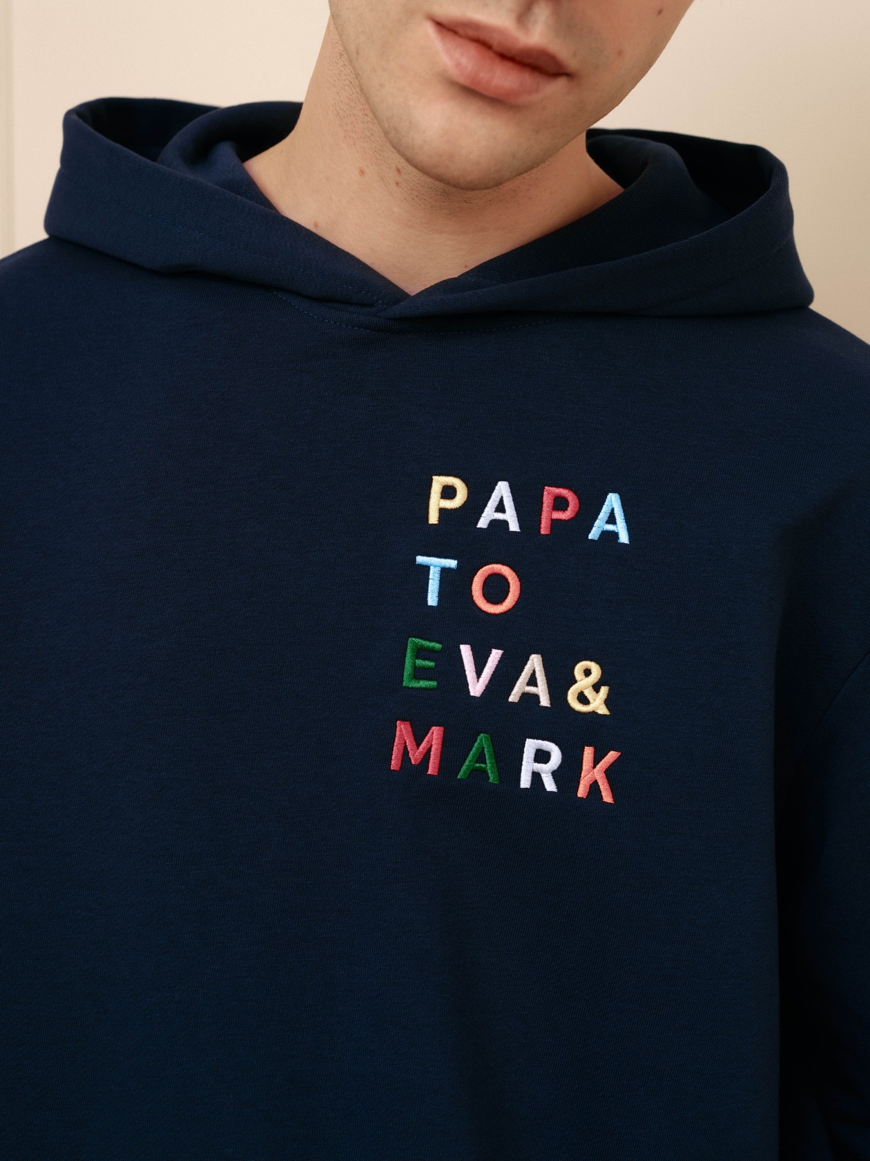 SYTD⭐️PAPA Тёмно-синий худи Папа - стильный подарок мужу!