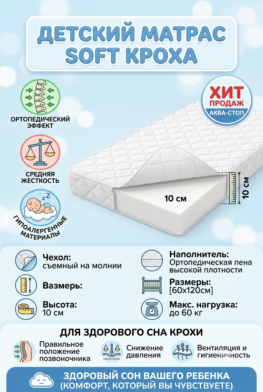 Детский матрас Soft Кроха