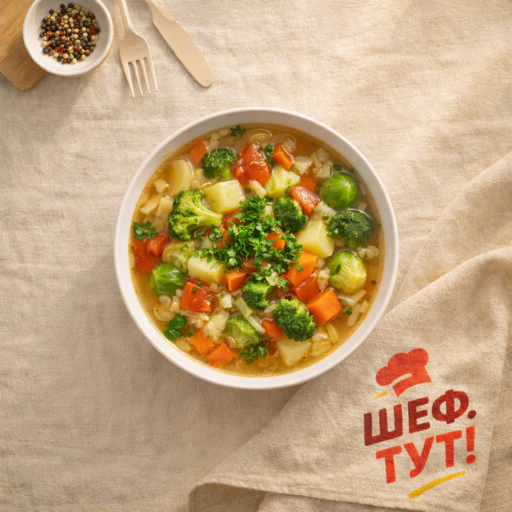 Щи из брюссельской капусты