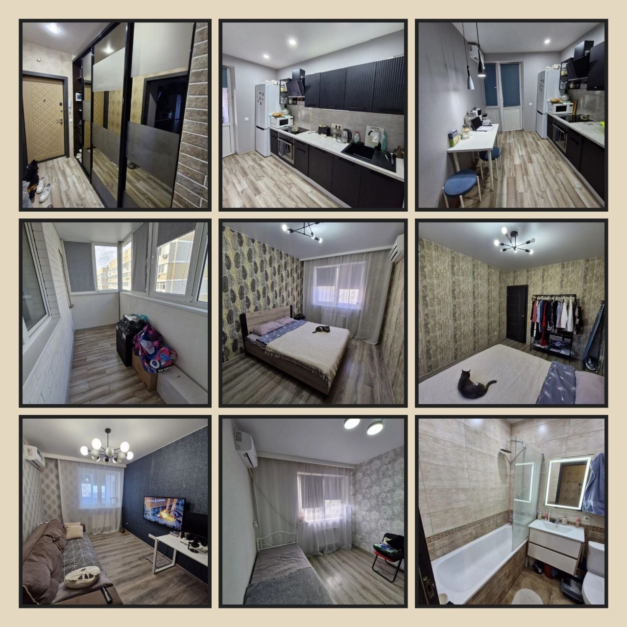 3-комнатная квартира, 62 м², ЖК Светлоград · СМР