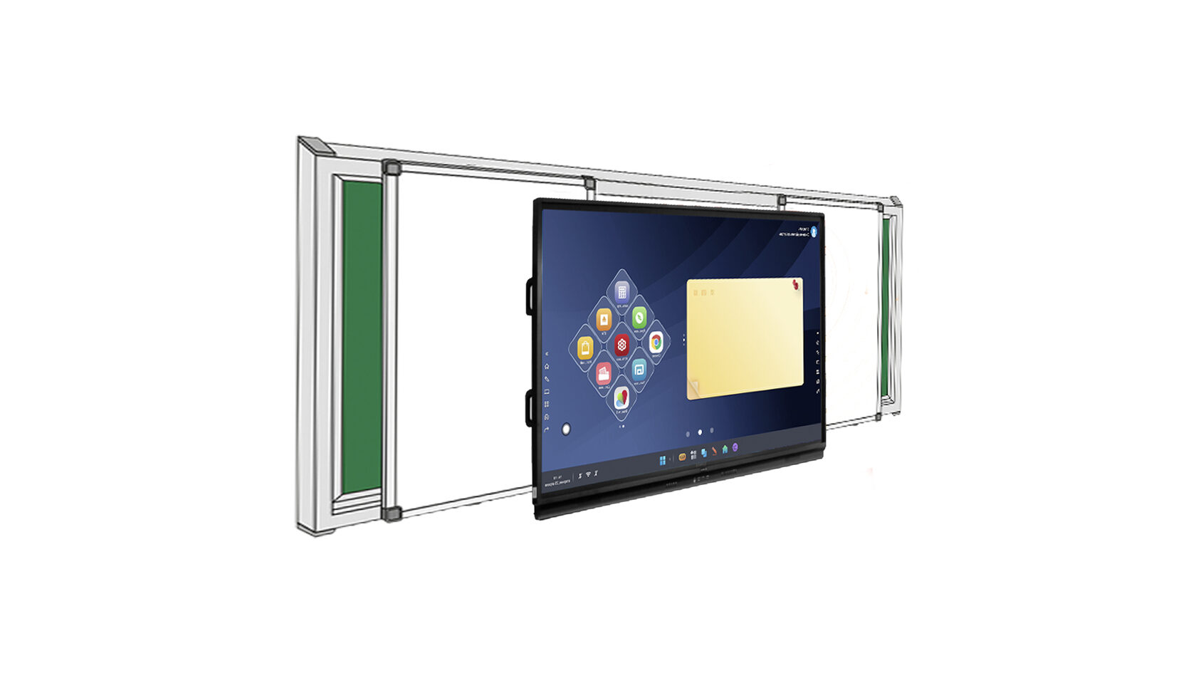 Рельсовая система с интерактивной панелью 75 купить