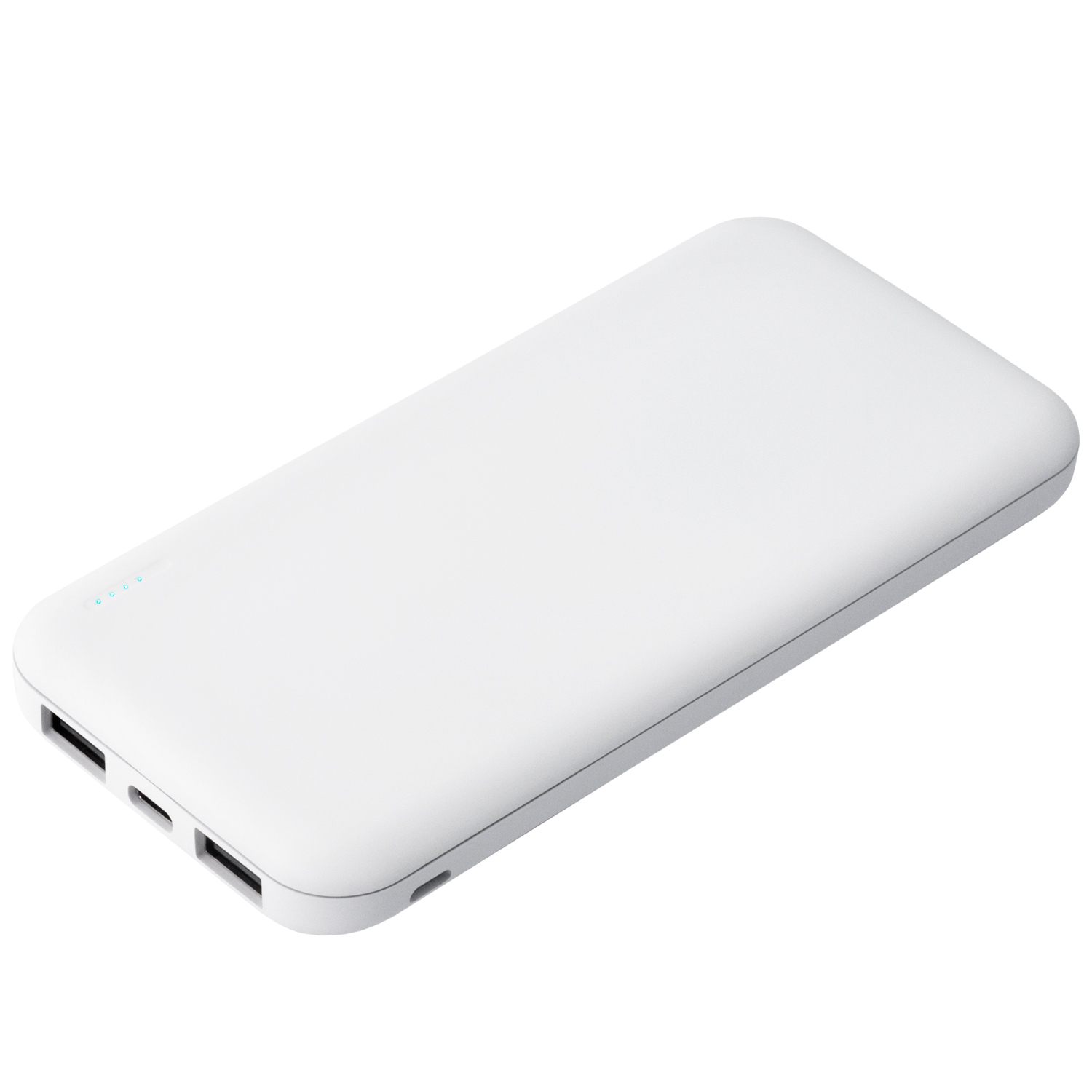 Внешний аккумулятор с подсветкой Luce 10000 mAh, белый — фото 1