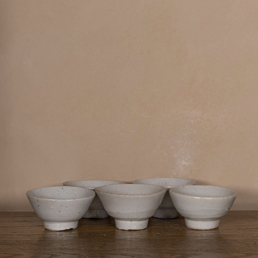 Набор из пяти антикварных чашечек для чаочжоуского чаепития