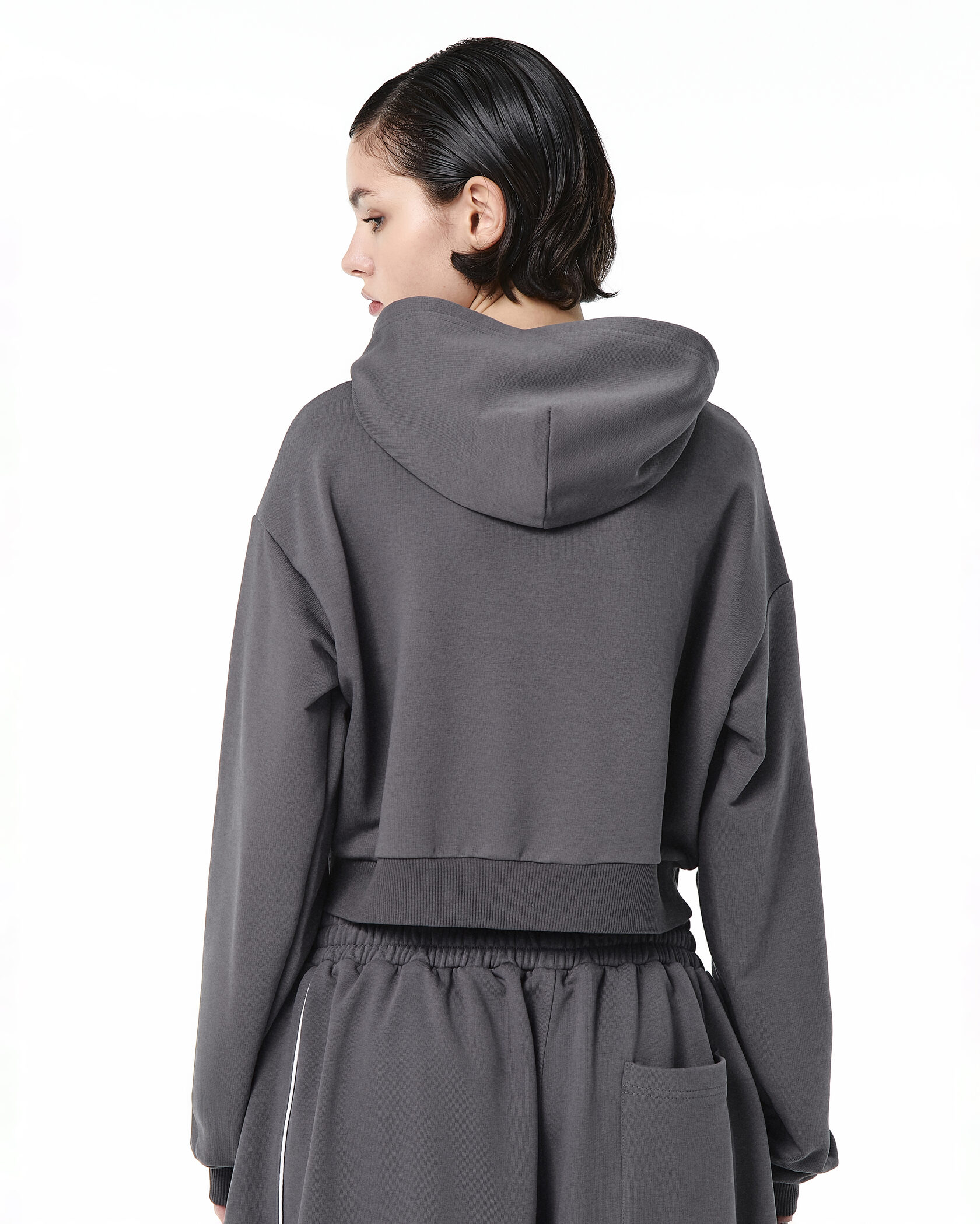 ZIP HOODIE CRPD DANCE GRAPHITE