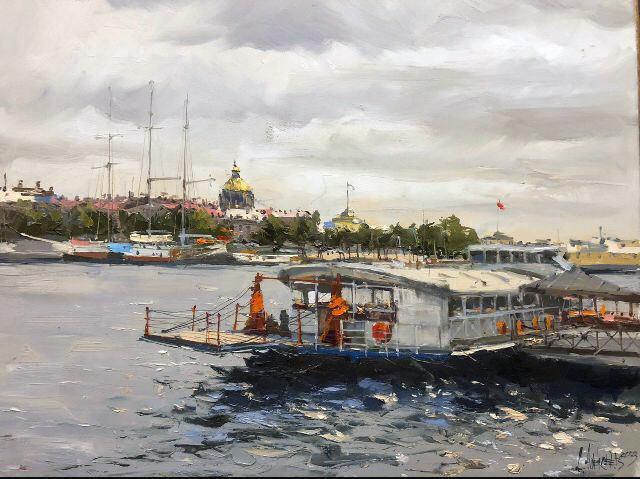 Картина «На Неве» - Алексеев Сергей
