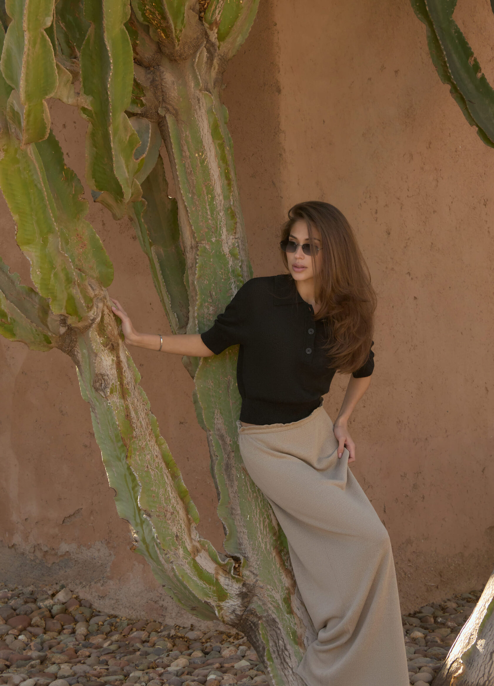 

Льняной джемпер-поло - Чёрный, Diamond black;чёрный