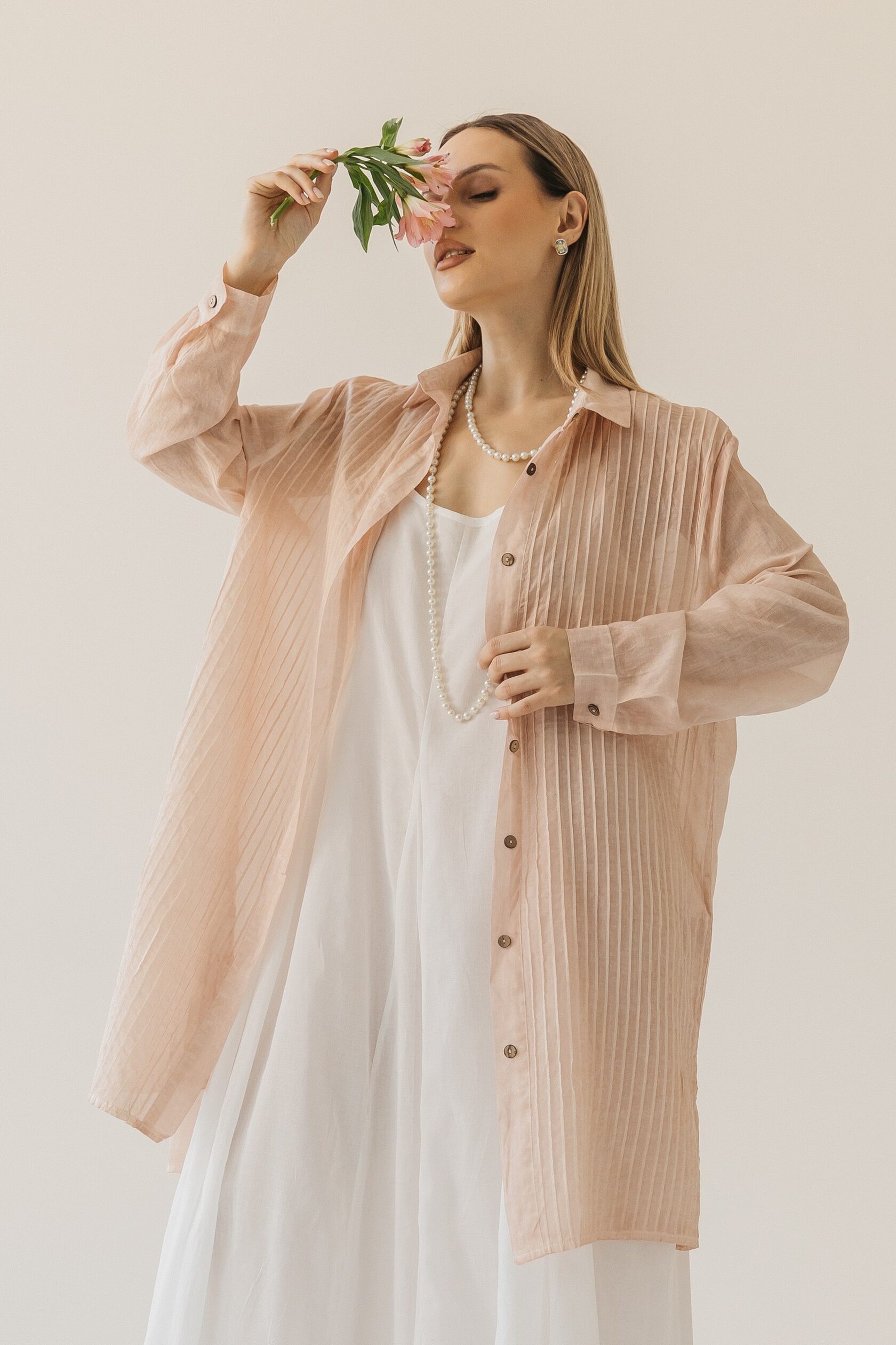 Рубашка удлинённая «Воздух»