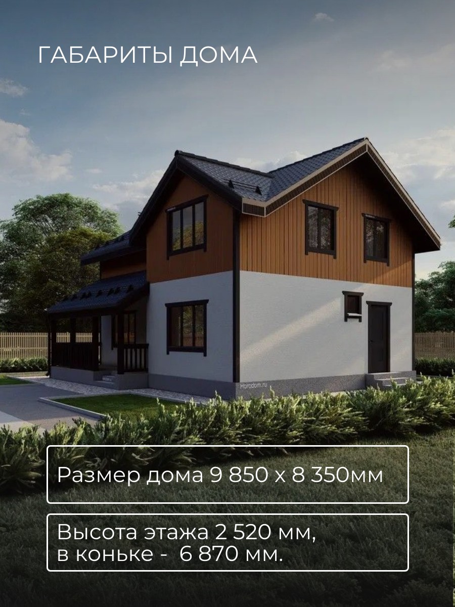 Проект дома 110 м2 / Каркасник / 2 этажа — фото 5